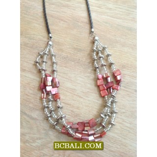 Triple Necklaces Seeds Beading Fashion Design 